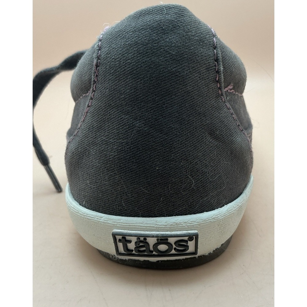 NWT Taos Moc Star 2 Graphite Distressed Canvas Lace-Up Sneakers Women's 8.5 - Picture 5 of 11